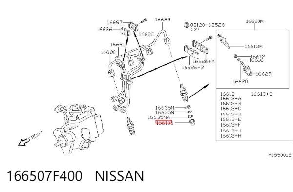  166507F400 Nissan/Infiniti