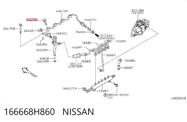  166668H860 Nissan/Infiniti