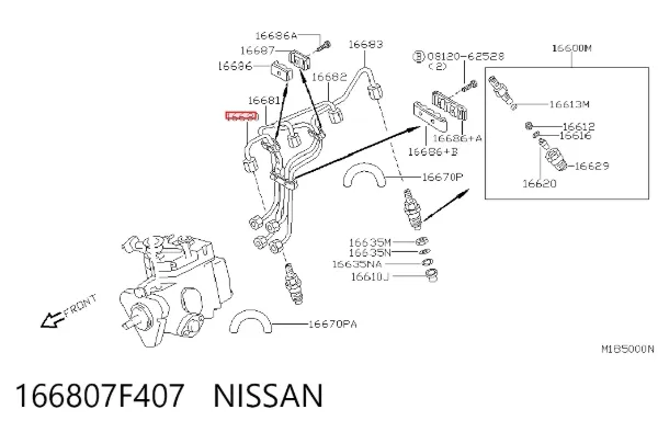  166807F407 Nissan/Infiniti