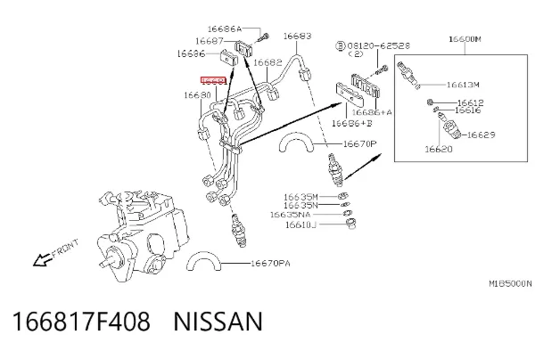  166817F408 Nissan/Infiniti