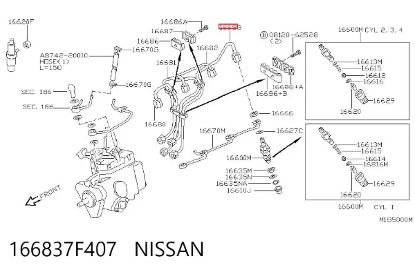  166837F407 Nissan/Infiniti