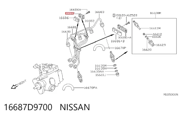 16687D9700 Nissan/Infiniti