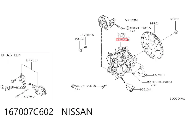 Bomba de combustível de pressão alta Nissan Vanette CARGO