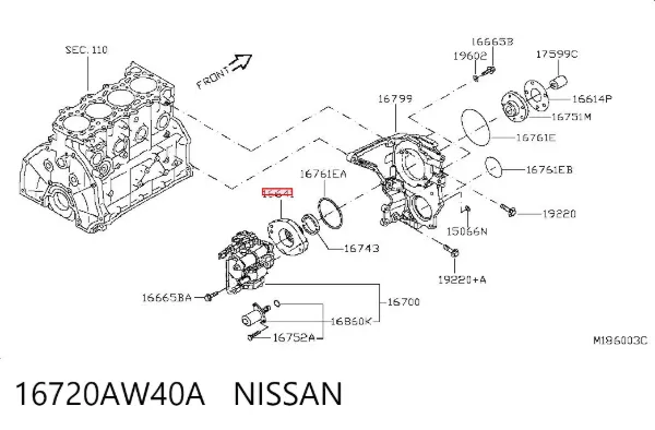  16720AW40A Nissan/Infiniti