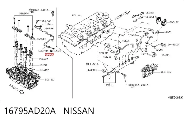  16795AD20A Nissan/Infiniti