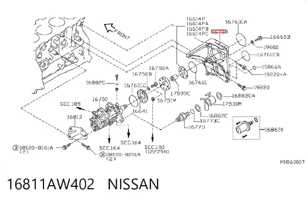  16811AW402 Nissan/Infiniti