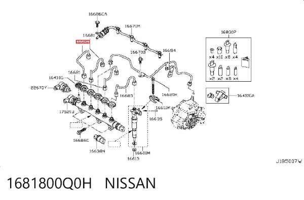  1681800Q0H Nissan/Infiniti