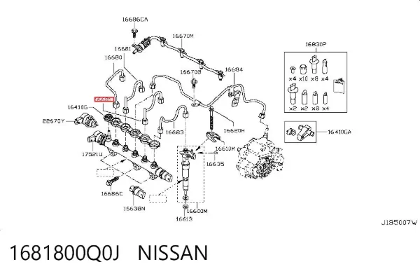 1681800Q0J Nissan/Infiniti