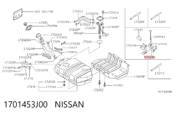  1701453J00 Nissan/Infiniti