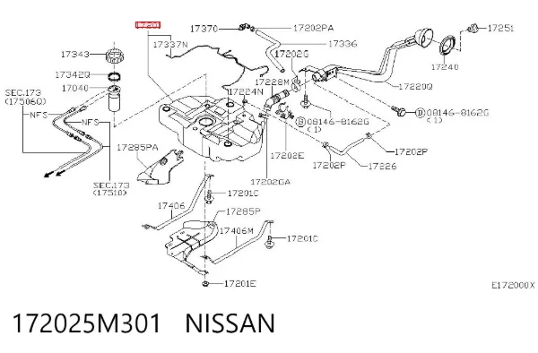 Tanque de combustível Nissan Almera II
