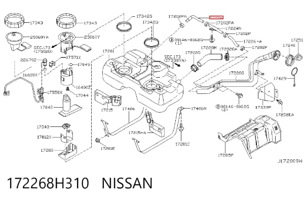  172268H310 Nissan/Infiniti