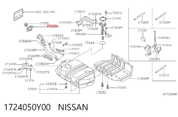  1724050Y00 Nissan/Infiniti
