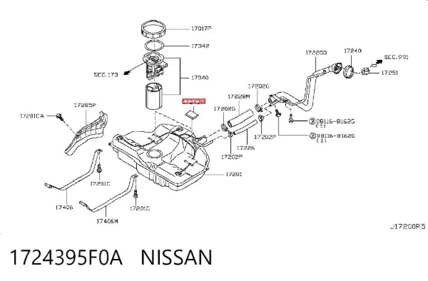  1724395F0A Nissan/Infiniti