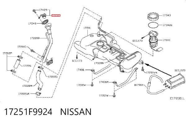  17251F9924 Nissan/Infiniti