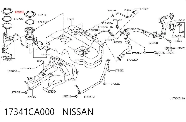  17341CA000 Nissan/Infiniti