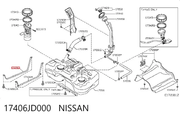  17406JD000 Nissan/Infiniti