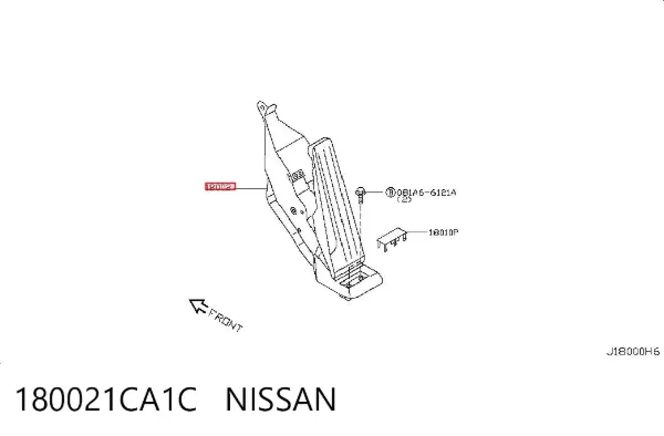 Pedal de gás (de acelerador) 180021CA1C Nissan/Infiniti