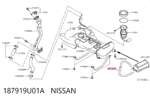  187919U01A Nissan/Infiniti