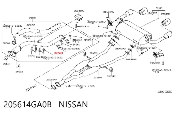  205614GA0B Nissan/Infiniti