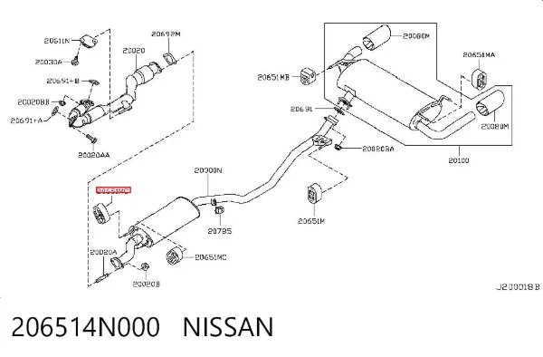  206514N000 Nissan/Infiniti