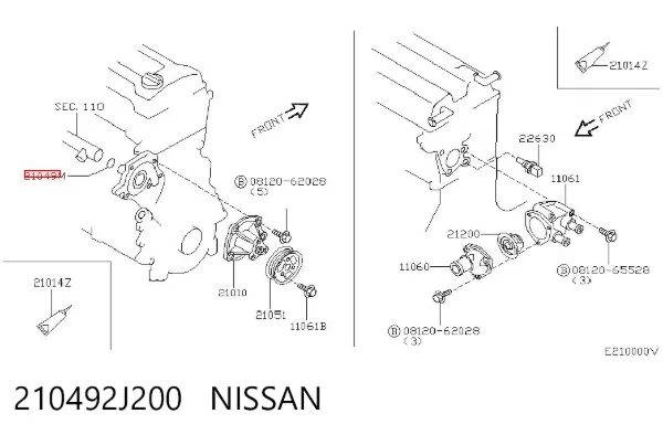  210492J200 Nissan/Infiniti