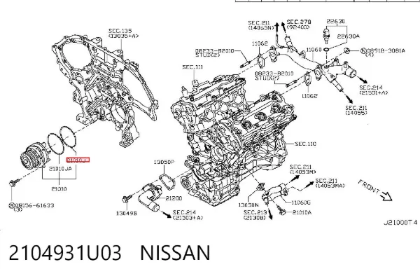  2104931U03 Nissan/Infiniti