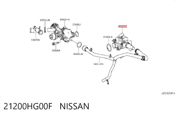 Termostato 21200HG00F Nissan/Infiniti