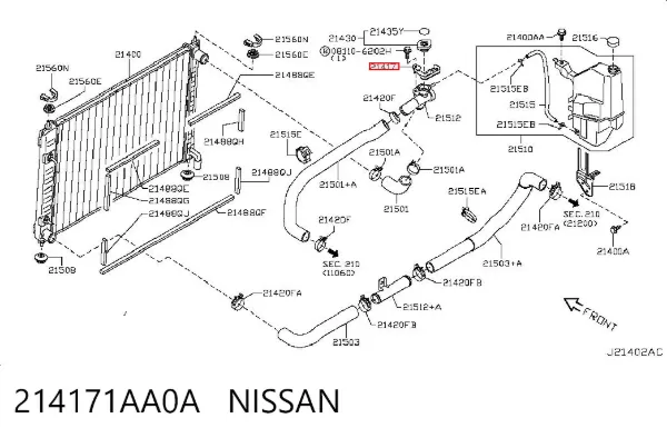  214171AA0A Nissan/Infiniti