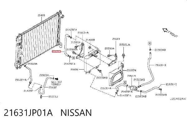  21631JP01A Nissan/Infiniti