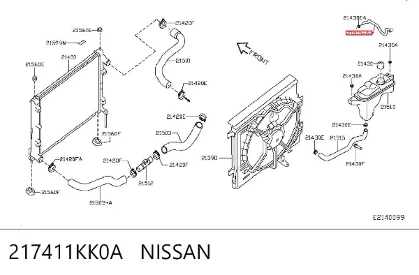  217411KK0A Nissan/Infiniti