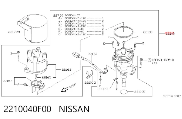  2210040F00 Nissan/Infiniti