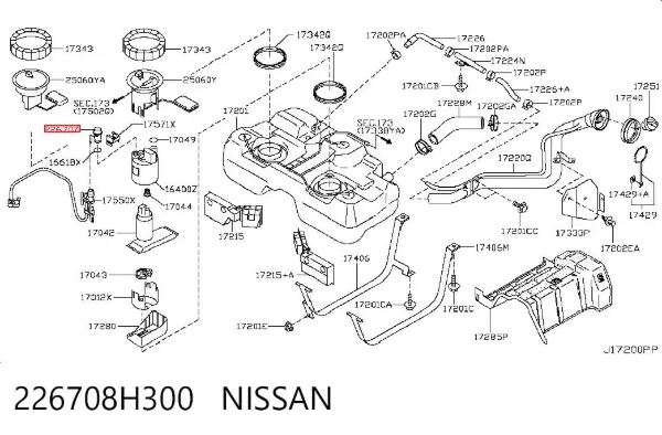  226708H300 Nissan/Infiniti