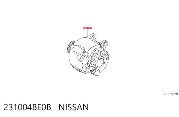 Gerador 231004BE0B Nissan/Infiniti