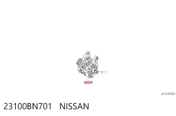 Gerador 23100BN701 Nissan/Infiniti