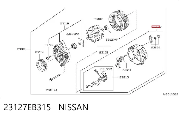  23127EB315 Nissan/Infiniti