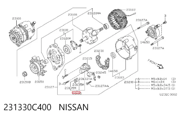  231330C400 Nissan/Infiniti