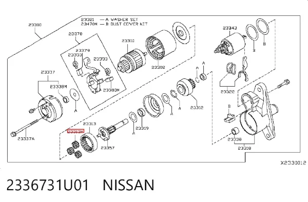  2336731U01 Nissan/Infiniti
