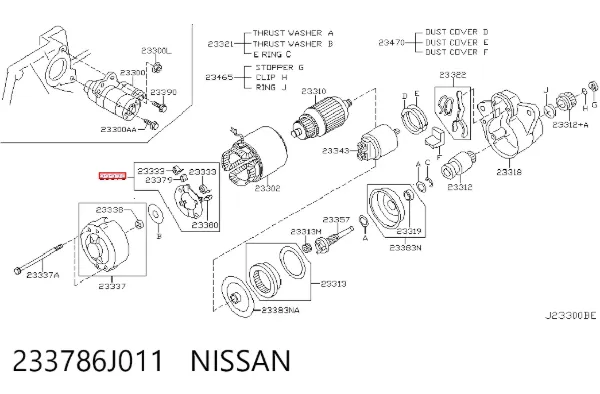  233786J011 Nissan/Infiniti