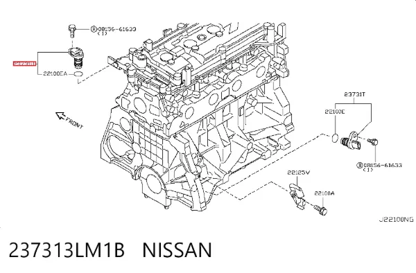 Sensor de posição da árvore distribuidora 237313LM1B Nissan/Infiniti