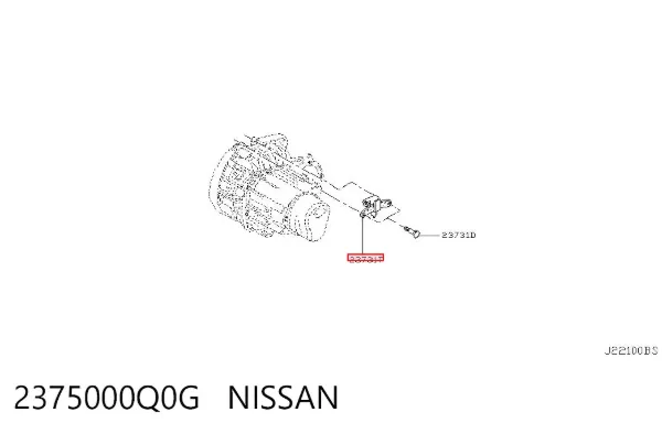Sensor de posição (de revoluções) de cambota 2375000Q0G Nissan/Infiniti