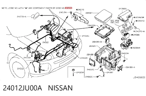 24012JU00A Nissan/Infiniti