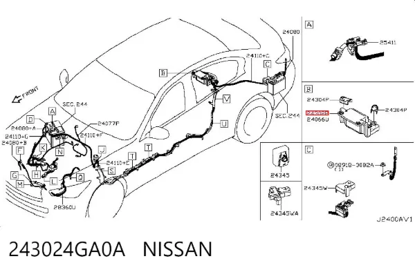  243024GA0A Nissan/Infiniti