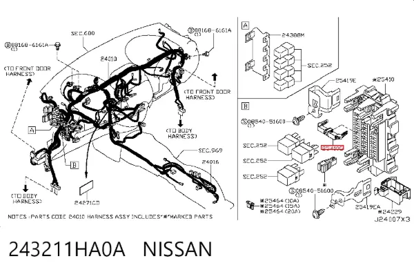  243211HA0A Nissan/Infiniti