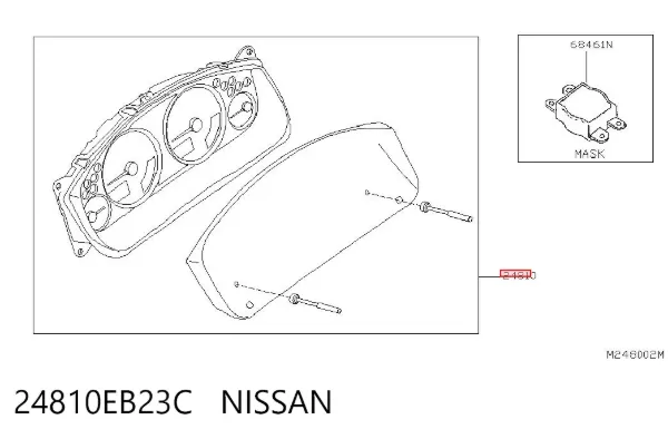 Painel de instrumentos (quadro de instrumentos) 24810EB23C Nissan/Infiniti
