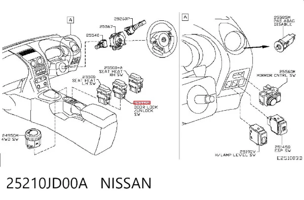  25210JD00A Nissan/Infiniti