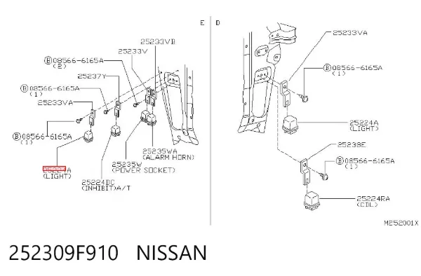  252309F910 Nissan/Infiniti