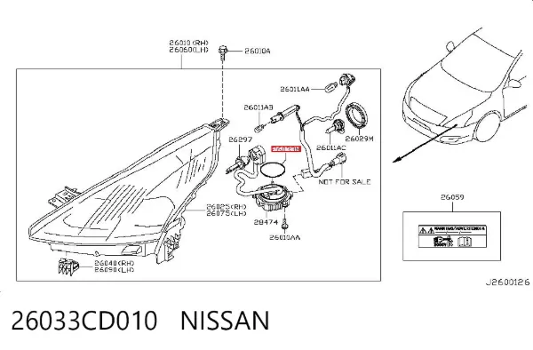  26033CD010 Nissan/Infiniti