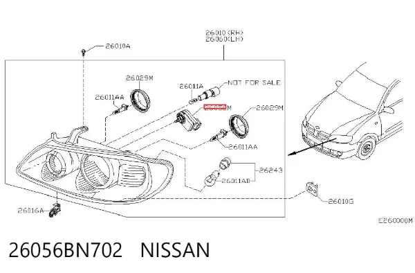 Corretor da luz 9160989 General Motors