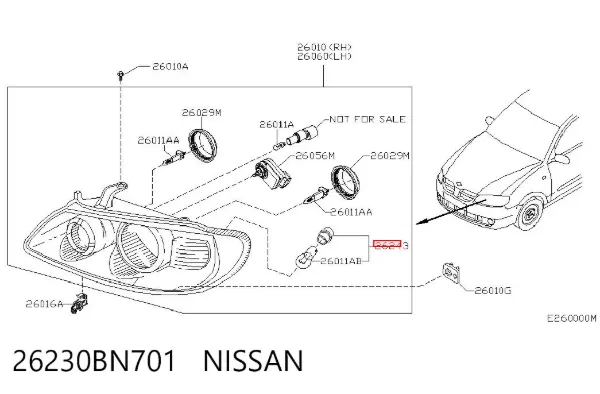  26230BN701 Nissan/Infiniti