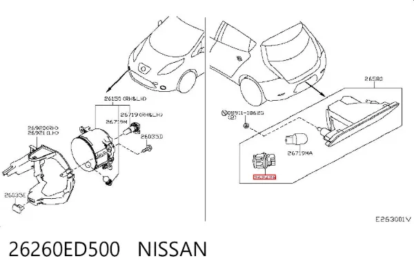  26260ED500 Nissan/Infiniti